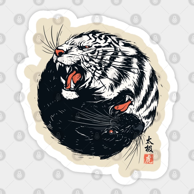 Taichi Tiger Sticker by StevenToang